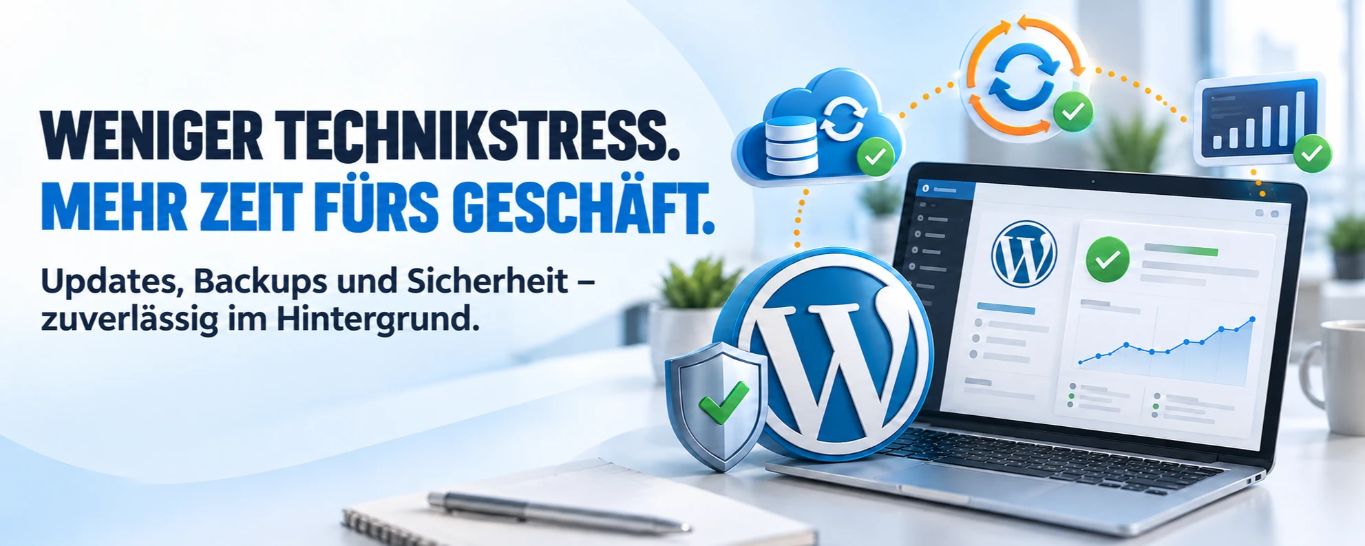 Weniger Technikstress und mehr Zeit fürs Geschäft – Updates, Backups und Sicherheit im Hintergrund